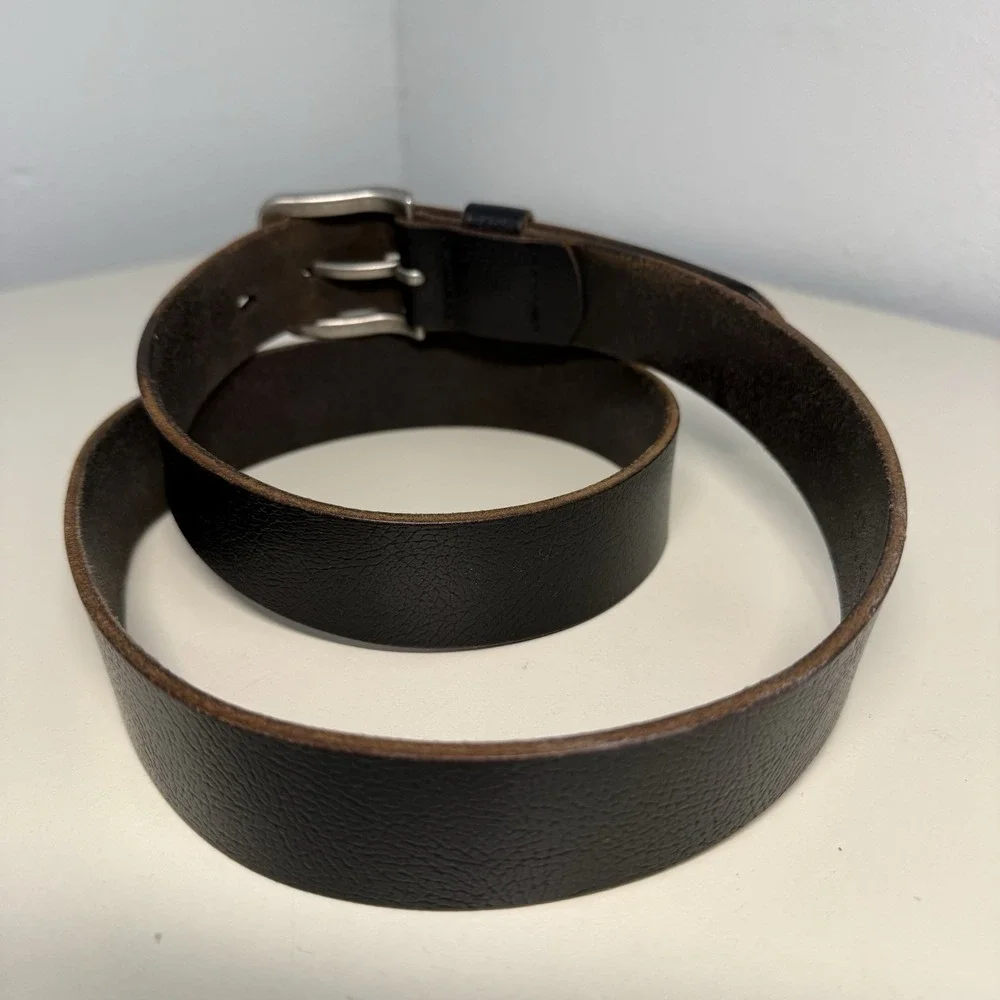 Timberland Leather Belt -Men's Genuine Leather Belt Black Size 38 1,3/8 In Wide